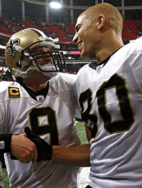 Drew Brees and Jimmy Graham