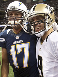 Drew Brees and Philip Rivers
